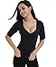 Vinmin Womens Hot Thermo Shaper T Shirt Neoprene Slimming Workout Sweat Body Sauna Suit Exercise Trainer for Weight Loss