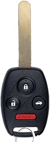 Keepbless Keyless Entry Remote Key Fob Shell and Uncut Key Blade fits Honda Accord Pilot Civic