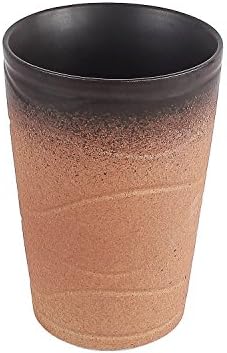 Neolith Interesting Cups Novelty Creative Gradient Coffee Mug with Black Inside Gifts Box Coffee Cup Thermos Funny Mugs for Travel Mug Color Changing Coffee Mug without Handle (14 oz, Sienna)