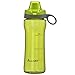 Bonison Sports Bottle Water with Flip Top Lid Leak Proof BPA Free Drinking Water Bottle for Travel Yoga Running Outdoor Cycling and Camping, 14 oz, Green