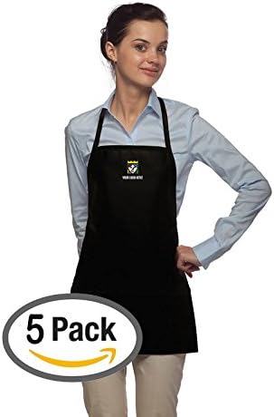 Custom Embroidered Daystar American Made Two Pocket Bib Apron – Pack of 5