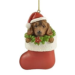 Cici & Jimmy Dachshund Dog Figurine for Chirstmas