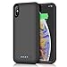 Battery Case for iPhone Xs/X / 10, [6500mAh] Gixvdcu Rechargeable Protective Portable Charging Case for Apple iPhone X & XS Extended Charger Pack Power Bank - Black