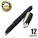 Pens, RGEM Gel Ink Rollerball Black Pen, Fine Point, 12-Count