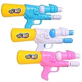 JUOIFIP 3 Pack Super Water Gun High Capacity Water Soaker Blaster Squirt Toy no Leak for Summer Indoor Outdoor Swimming Pool Beach Sand Water Guns Fighting Toy