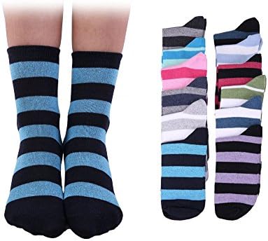 12 Pack Kitex, Striped Girl Socks age of 5-13 , Well packed. Provide your Children with Socks for a WHOLE YEAR! Perfect Gift
