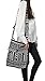 Tribe Azure Aztec Black White Woven Handmade Crossbody Hobo Women Shoulder Bag Sling Casual Large