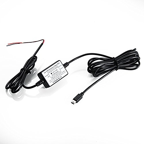 Click Here to See More Images On-Dash Camera Vehicle Hard Wire Kit - Mini USB Compatible with 12V/24V Car DVR Camera Recorder Dashboard Dashcam Car Black Box Video Recorder and More | Garmin GPS