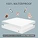 RECCI Premium Bamboo Mattress Protector - 100% Bamboo Fabric Surface Mattress Cover, Waterproof Bed Cover, Hypoallergenic, Vinyl Free (King 76