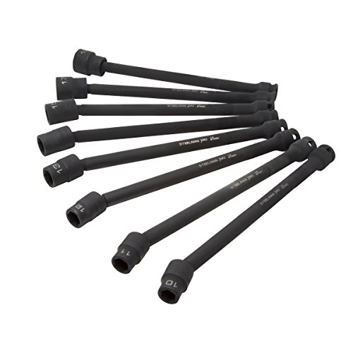 Steelman Pro 97887 8 Pieces 3/8" Drive x 9" Long BallJoint Impact