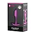 b-Vibe Snug Plug 1, Weighted Silicone Butt Plug, Beginner Anal Plugs - Sex Toys for Adults, 55g (Fuchsia)