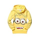 Buy Home Despicable Me 2 Little Boys Girls Minions T-Shirt Hoodies Tops Tees (5T(130), Yellow)
