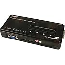 STARTECH.COM 4-port mini USB kvm switch kit w/cables & audio switching