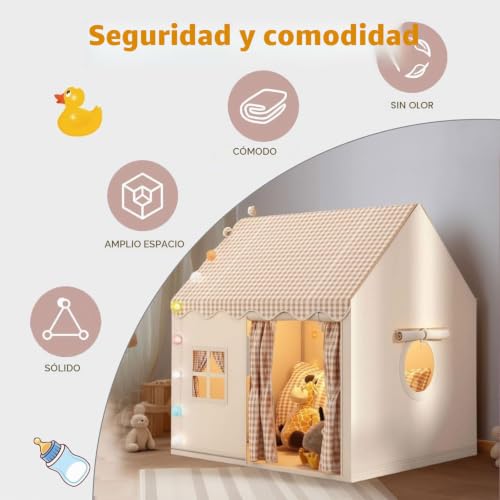 Children's Tent, Princess Children's Tent, Children's Playhouse Fabric with Windows, Indoor and Outdoor Playhouse, Indoor Play Tent for Girls and Boys