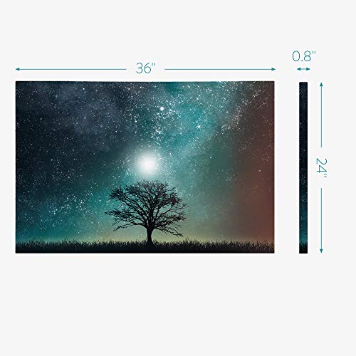 41rqrm1qdhL Navaris Magnetic Dry Erase Board - 24 x 36 inches Decorative White Board for Wall with Printed Design, Includes 5 Magnets and Marker - Starry Sky - Image 7