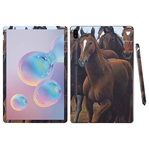 MightySkins Skin for Samsung Galaxy Tab S6 10.5" - Horse Stampede | Protective,…