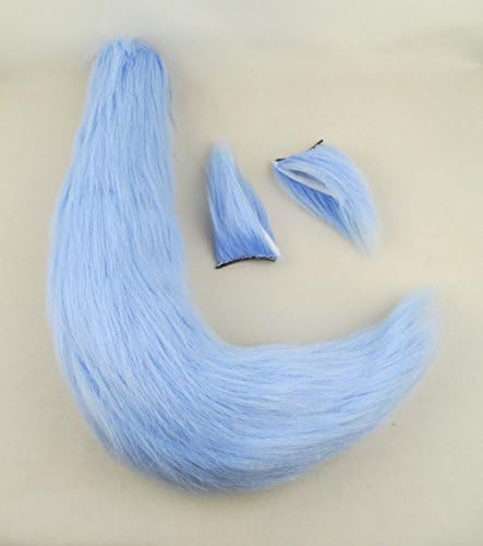 Adult Fox Ears Tail Set Halloween Animal Costume Dressing Kit