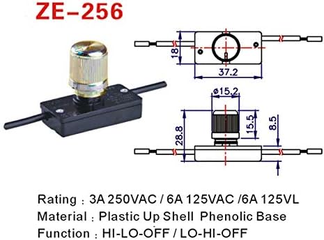 Ls Lovinstar Zing Ear Ze 256 Rotary Dimmer Light Lamp Switch Brass Amazon Sg Home