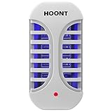 Hoont Plug in Electric Indoor Bug Zapper Fly Zapper Killer Catcher Trap – Plugs into Standard Wall Outlet - Protects 500 Sq Ft / Fly Killer, Insect Killer, Mosquito Killer – For Home, Office or Travel
