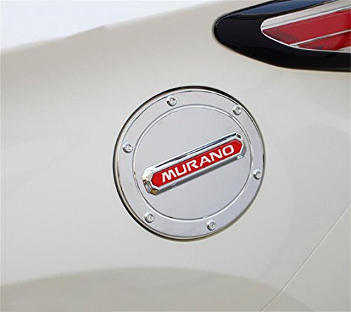 Vesul Fuel Filler Door Cover Gas Tank Cap For Nissan Murano 2015 2016 (Red)