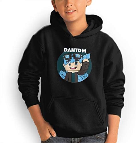 Don Washington DanTDM Teen Hoodies Fashion Sweatshirts Pullover Black