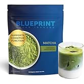 Blueprint Bryan Johnson Matcha Powder &ndash; Ceremonial Grade Japanese Matcha &ndash; Green Tea for Energy &amp; Focus &ndash; Natural Caffeine, Antioxidant-Rich &ndash; 30mg L-Theanine- 30 Servings