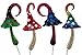 GlitZGlam Magical Miniature Mushroom Collection - 4 Fairy Garden Beautiful Miniature Mushrooms Included. A Gnome- Fairy Garden Accessory