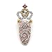 So Beauty Popular Fashion Crown Designs Ladies Girls Gorgeous Gold Mixed Metal Rhinestone Finger Tip Nail Rings#2