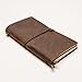 WANDERINGS Lined Leather Travelers Journal Travelers Notebook, Refillable - Perfect for Writing, Poetry, To Do Lists, Travelers, a Diary. Standard Size Lined Inserts - 8.5