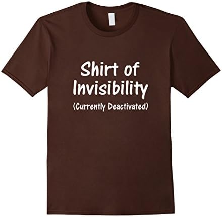Men's Shirt Of Invisibility Dungeons Dragons RPG Gamer T-Shirt  Small Brown