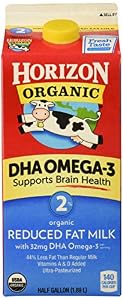Image of Horizon Organic, 2% Reduced Fat Milk with DHA Omega-3, Ultra Pasteurized, Half Gallon 64 oz