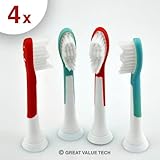 Great Value Tech® Replacement Toothbrush Heads for Philips Sonicare Kid's Standard Size Toothbrush
