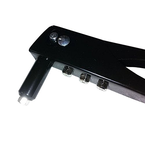 9.5" Pop Rivet Gun,Duty Hand Riveter with 40-Piece Rivets For Sheet Metal, Automotive, Duct Work