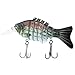 ROSE KULI Topwater Bass Fishing Lures Multi Jointed Life-like Swimbait Hard Fishing Lure Freshwater Baits