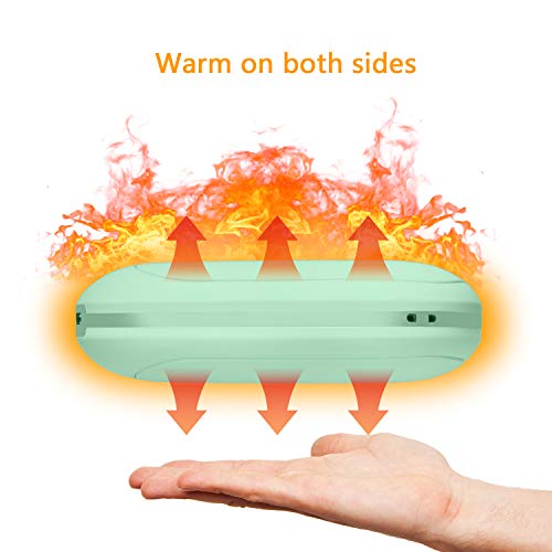 BSTPOWER Hand Warmers Reusable Rechargeable Hand Warmer 5200 mAh Power Bank USB Hand Warmer Electric Pocket Warmers for Skiing Golfing Climbing Hiking Women Men Winter Gift (Green)
