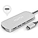 USB C Hub, HooToo USB C Adapter with 100W Type C Power Delivery, HDMI Output, Card Reader, 3 USB 3.0 Ports for 2018/2017/2016 MacBook Pro and Windows Type C Laptop