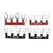 ToToT 4PCS 4 Positions Dual Row 600V 25A Screw Terminal Strip Blocks with Cover + 4PCS 4 Positions 25A Terminal Barrier Strips TB-2504