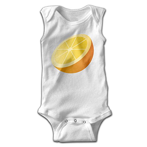 EVPOPC LVMI Cartoon Fruit Orange Infant Baby Clothes Sleeveless Bodysuits One Pieces Summer Romper White