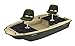 Sun Dolphin Pro 102 Fishing Boat (Cream/Brown, 10.2-Feet)