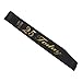 partyclub Black 25th Birthday Satin Sash