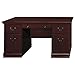 Bush Furniture Birmingham 60W Executive Desk in Harvest Cherry