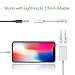 iPhone 8 Adapter & Splitter, KUPPET Dual Lightning Headphone Audio & Charge Adapter for iPhone 7 / 7 Plus, iPhone 8 / 8 Plus, iPhone X