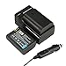 DSTE® 2x ED-BP1900 Rechargeable Li-ion Battery + DC160 Travel and Car Charger for Samsung NX1 Smart Wi-Fi 4K Digital Camera