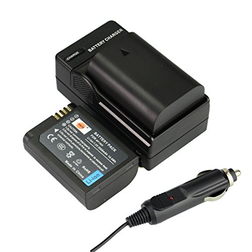 DSTE 2x ED-BP1900 Rechargeable Li-ion Battery + DC160 Travel and Car Charger for Samsung NX1 Smart Wi-Fi 4K Digital Camera