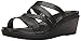 crocs Women's Leigh-Ann Leather Mini Wedge Sandal