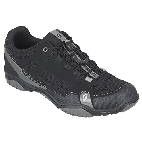 Scott Sports Mens Crus-r Sport/Mountain Cycling Shoe - 242146-1000 (Black/Silver - 40.0)