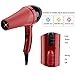 Hair Dryer Professional Hair Blower Constant Temperature Hot Cold Wind Hairdryer with 2 Nozzle Hair Styling Attachments Home Appliances Barber Shop Tools 2000W (US Plug)thumb 3
