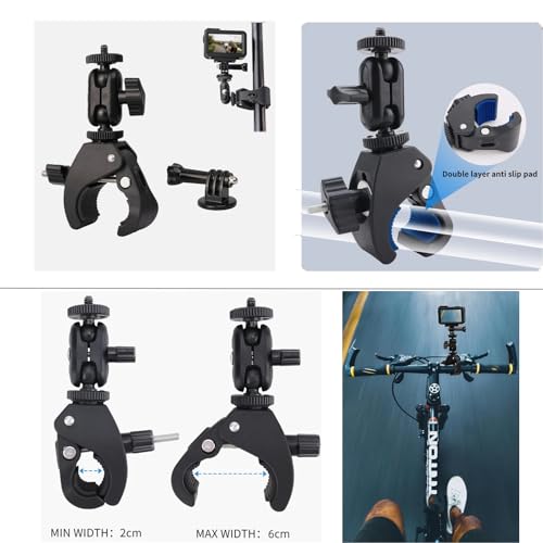 ShipeeKin Accessories Kit for Gopro Hero 13 12 11 10 9, Waterproof Case Floating Handle Chest Strap Head Strap Wrist Strap Super Clamp Handlebar Mount Diving Filters Inserts Anti-Fog