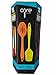 Core Kitchen 10 Piece Silicone Utensil Set in Assorted Colors with Overmold Solid Core