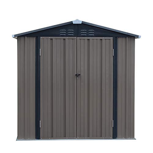 kinbor Outdoor Storage Sheds and Buildings, Galvanized Steel Shed